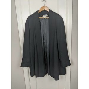 Vintage Ashley Scott Vintage Black Wool Drape Coat